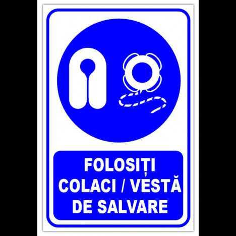 Indicator folositi colaci si veste de salvare